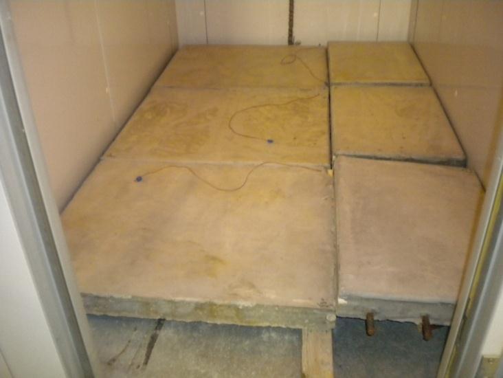 Figure 3-7: Concrete slabs prepared for experimentation on operator-controlled variables. 3.4.1.