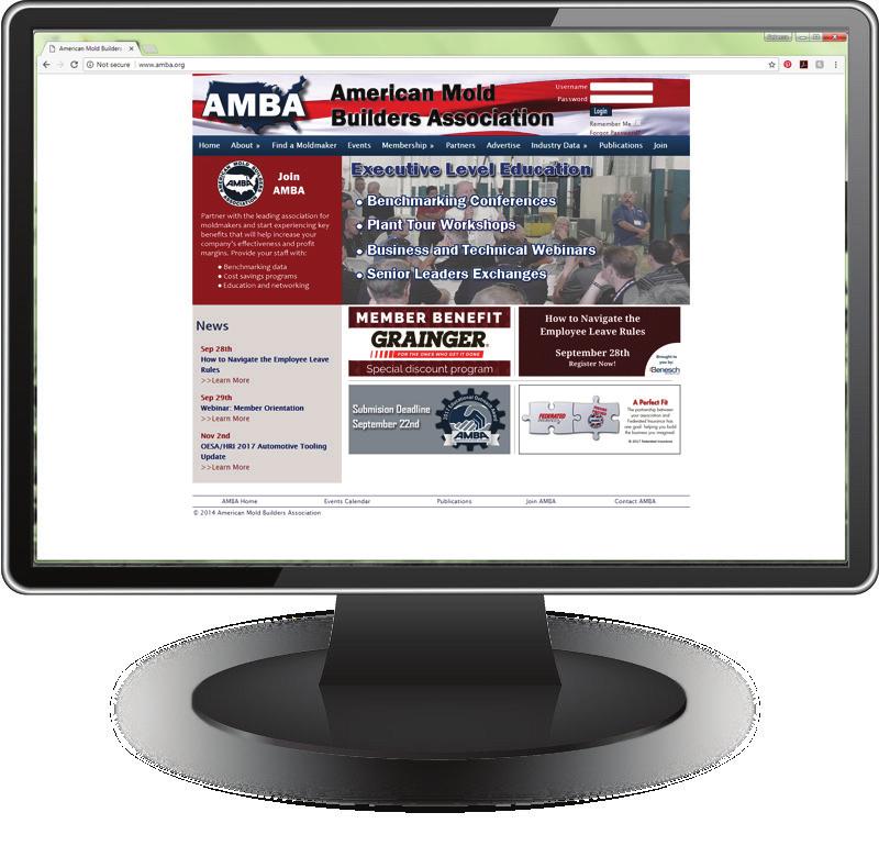 MARKETING OPPORTUNITIES THE AMERICAN MOLD BUILDER introduces a fresh approach to reporting on the latest market trends, technologies, products/ services and AMBA news.