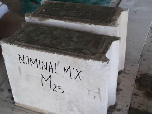 III. IMPORTANCE OF SELECTED FILLER MATERIALS 3.1. Nominal mix-m25: The nominal mix was prepared so that a comparison can be made amongst the other special types of filler materials.