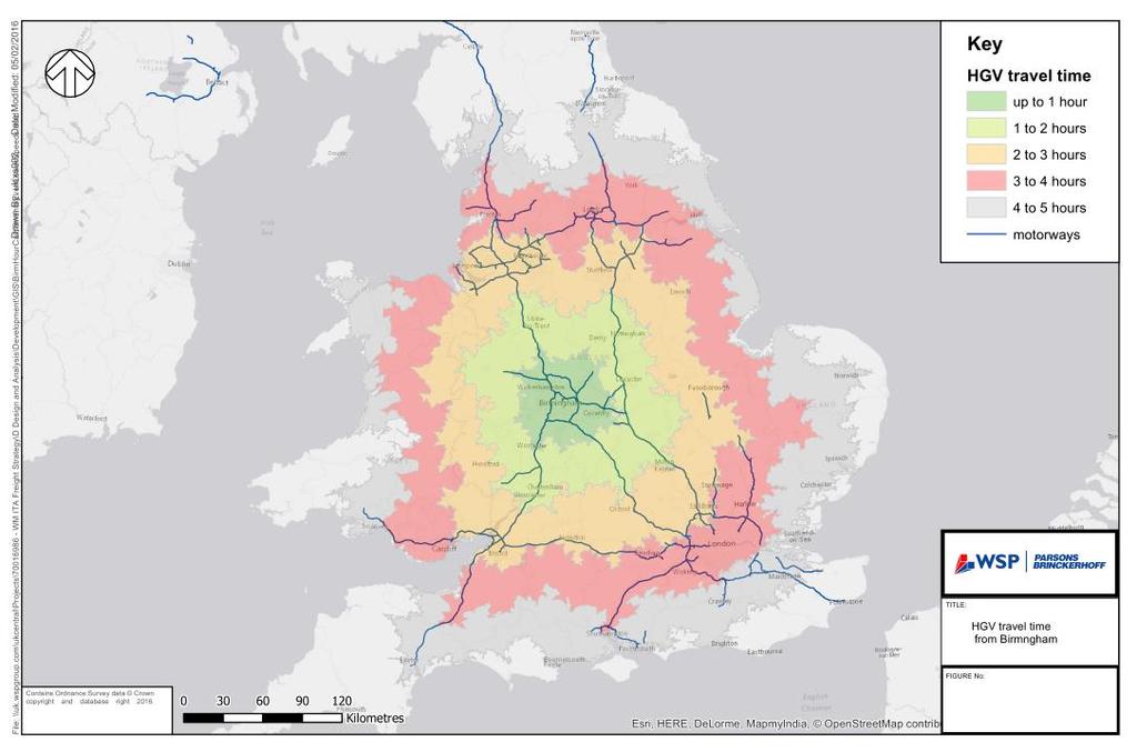 10 Figure 2: Road Based Journey Times from the West Midlands 2.2 Opportunities Freight Transport and the Economy 2.2.1 Today our transport networks carry an increasing mix of national, regional and local journeys undertaken by a mixture of freight, public and private transport.