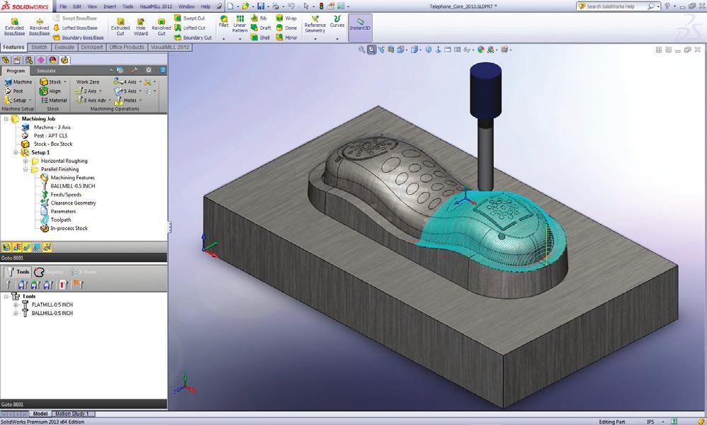 Because McKim uses an integrated CAD/CAM solution, modeling the part, producing a rapid prototype, developing the fixture, and machining the part was quick and painless.