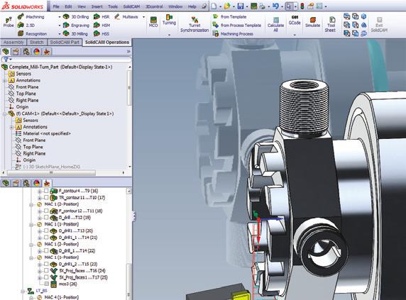 A Case in Point Making changes a snap Since implementing the integrated SOLIDWORKS CAD and SolidCAM CAM solution, Manufacturing Services Inc.