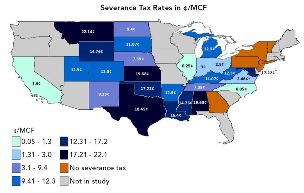 org/ Severance Tax Rates (c/mcf) Resources for the