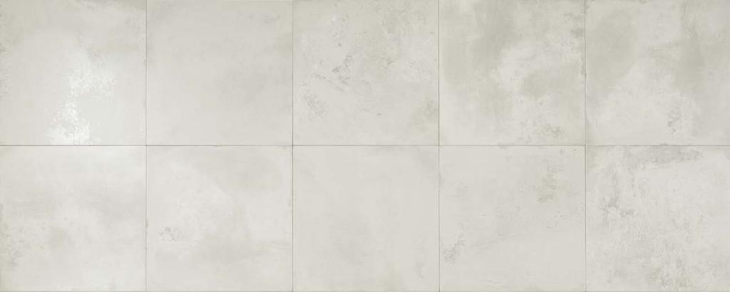 90 ZINC Rectified_Squared_One caliber Porcelain Stoneware DECORS Composizione M Floor Wall V2 Slight Variation BOOT 3000 compliant Thickness 3/8" (9mm) R