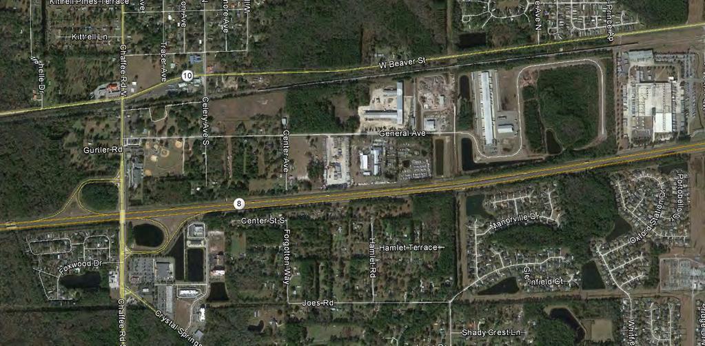 Frontage on US HWY 90 76 CHAFFEE ROAD NORTH AND BEAVER STREET, JACKSONVILLE, FL 32220 UP TP 16.9± ACRES AVAILABLE PARCEL B 5.1± AC A B PARCEL C 3.
