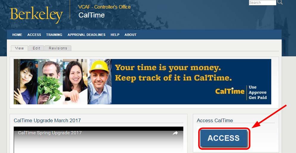 THE BASICS Log in and Log out of CalTime Using Internet Explorer, Google Chrome, Firefox, or Safari, to the CalTime website at http://caltime.