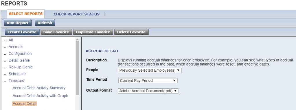 4. The People field, has a list of options such as Previously Selected Employees (click drop down for