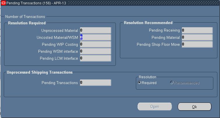 Oracle Process- Screenshots & Steps To view pending transactions.