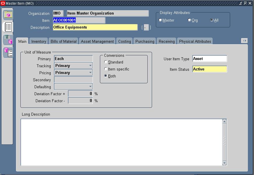 Oracle Process- Screenshots & Steps Enter Item Code Enter Item