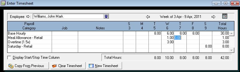 (b) In Payroll Details, Standard Pay, delete any hours. (xi) (xii) Click on OK and return to the Command Centre. To enter the timesheet on Page 133, select Enter sheet.