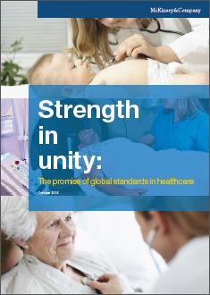 New McKinsey & Company report quantifies supply chain issues in Healthcare New McKinsey report Strength in unity: The promise of global standards in healthcare Highlights the cost savings and patient