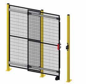 Sliding doors with low-friction telescopic guides or