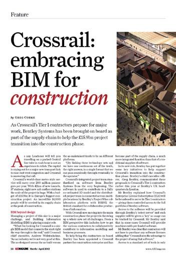 Editorial Editorial scope AEC Magazine focuses exclusively on Building Information Modelling (BIM) technology for architects, engineers and construction professionals, supporting projects from