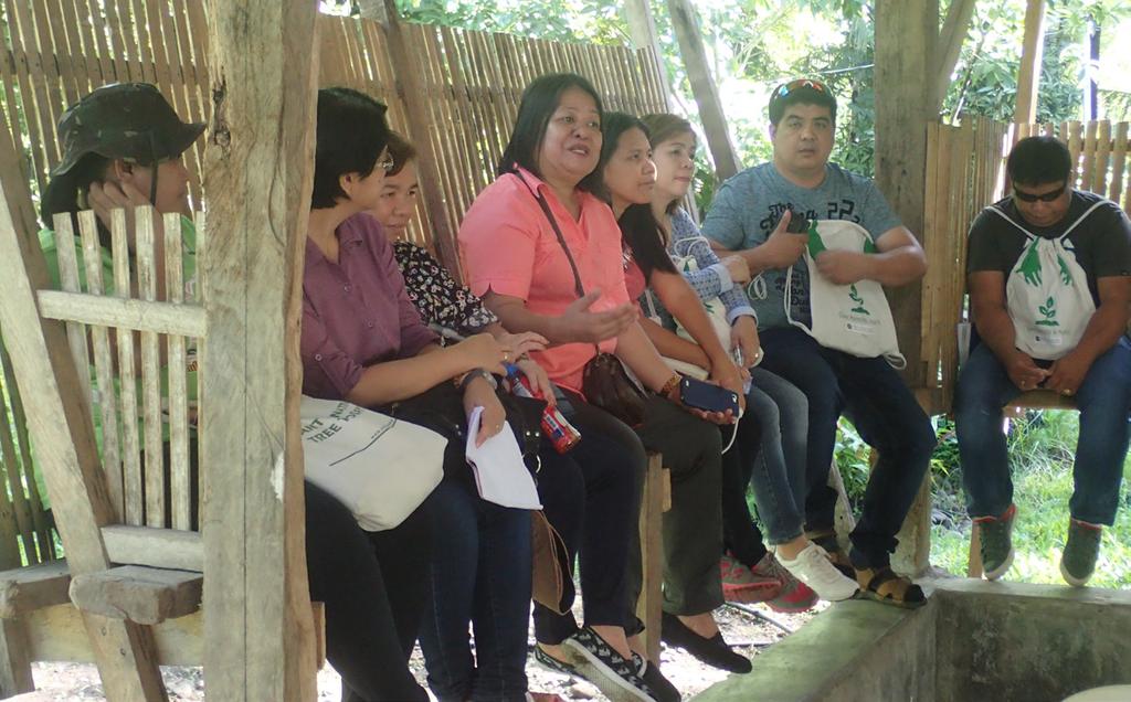 The second group visited the original Rainforestation demonstration site where they learned about the development of the site.