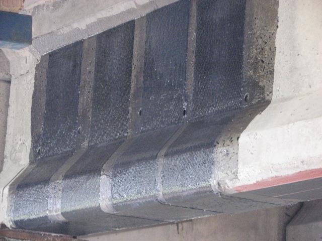 strengthening of beams plus bonded concrete
