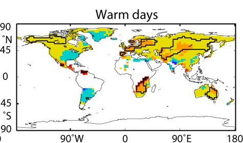 1951-2003 Absence of warming by day