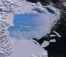 miles of ice is melting along