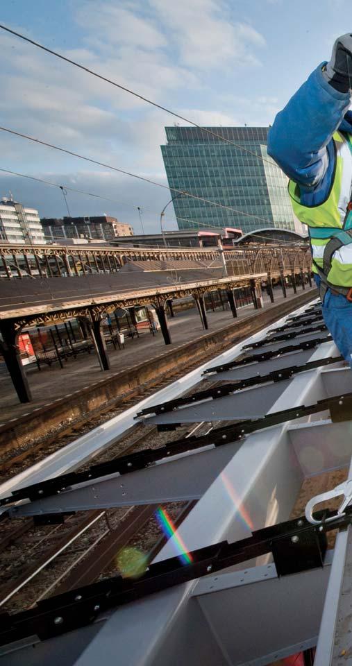 BUILDING-INTEGRATED PHOTOVOLTAICS Dual benefit: In railway stations BIPV panels are seen ever more often.