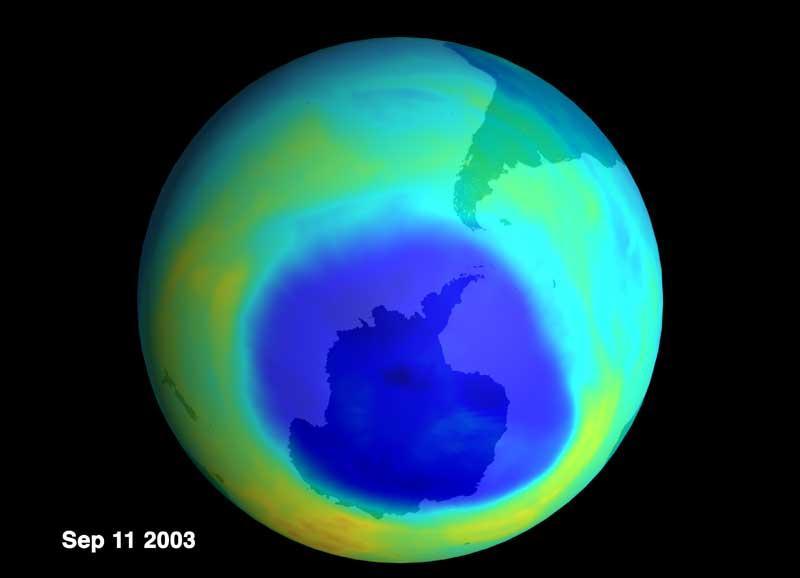 Antarctic ozone hole as