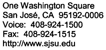 90802 to Auxiliary Organizations Audit 04-50 at San Jose State University Enclosed is San Jose State