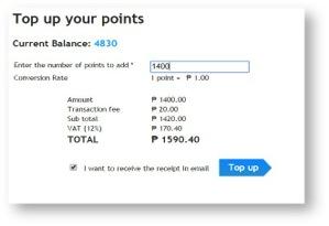 I. WHAT ARE POINTS? Points are units used to pay for business transactions in TABS. (e.g. creating a booking appointment, payment of late fee, etc.