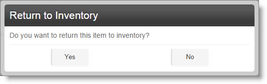 26 Day-to-Day Operations Guide Return Item When this option is selected, the item will become a negative amount on the invoice listing (as shown below).