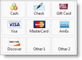 34 Day-to-Day Operations Guide Take Payment Screen Take Payment Screen - Non-EMV Device Take Payment Screen - EMV Device Payment Method Buttons Click one of these buttons to select the method of