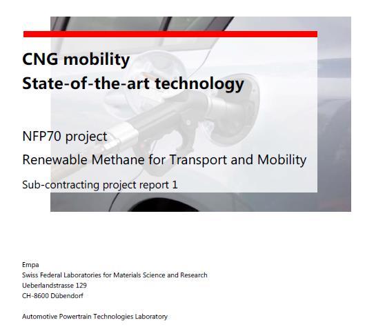 Data source for Passenger Cars Emissions assessment comparing CNG and