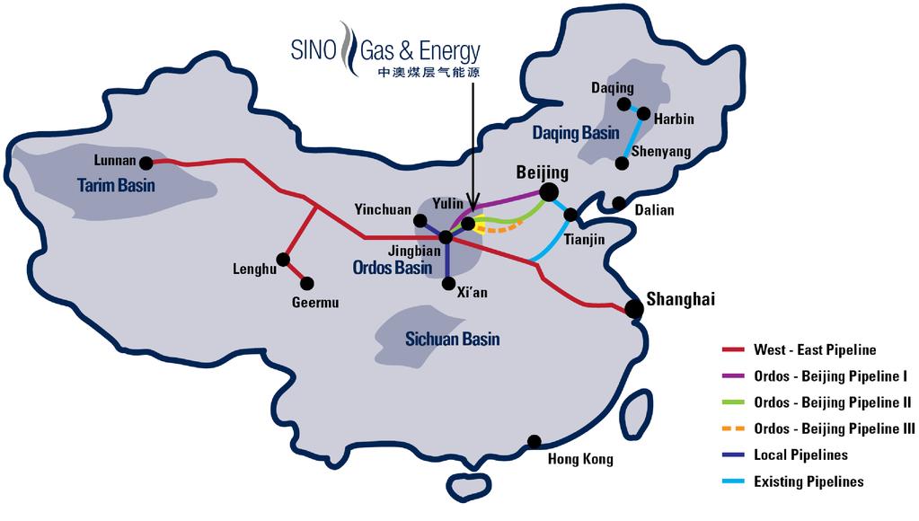 ABOUT SINO GAS & ENERGY HOLDINGS LIMITED Sino Gas & Energy Holdings Limited ( Sino Gas ASX: SEH) is an Australian energy company focused on developing unconventional gas assets in China.