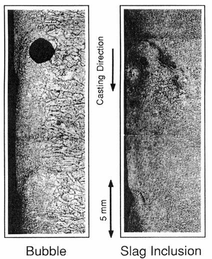 Casting Volume Fig. 14.12 Optimizing gas injection. From Ref. 6. through into the slag layer, especially if they are small.