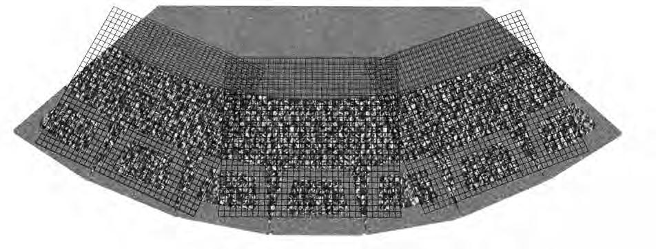 BASIC GEOGRID REINFORCEMENT - CONVEX CURVE Step 1 - Grid Placement Cut geogrid to required lengths and place the grid as close to the face of the wall without exposing it when following the contour