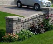 Used mainly for retaining walls up to 14 in height, masonry adhesive is recommended for any free-standing structure.