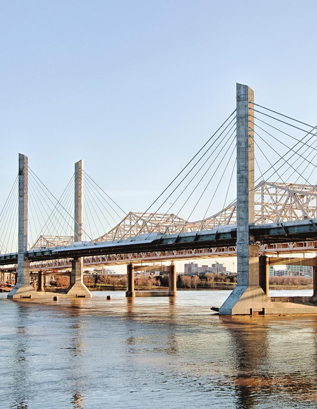ABRAHAM LINCOLN BRIDGE PROJECT LOCATION: CONNECTING LOUISVILLE, KY WITH JEFFERSON, IN ACROSS THE OHIO RIVER.
