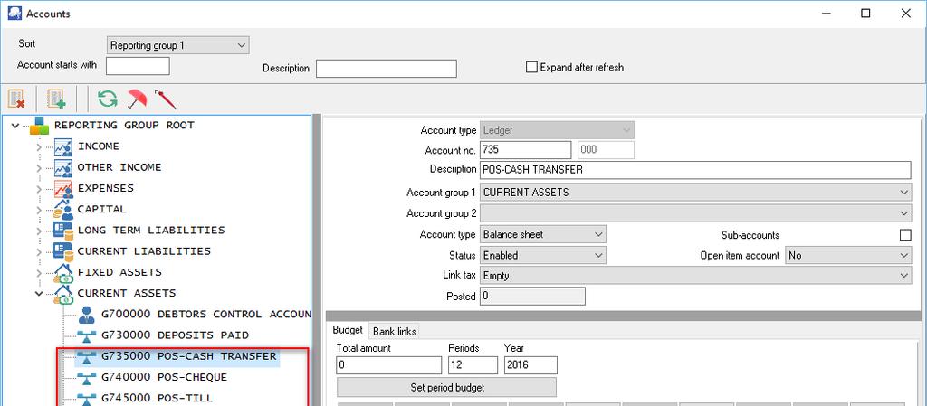 Important settings before Setting POS up Ledger accounts The following default accounts needs to be selected when you do the Point-of-Sales setup: 1.