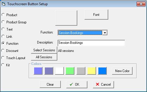 of sessions to the button in the touchscreen layout