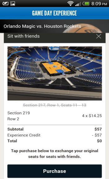 STEP 2: Indicate how many total seats you will be needing, including the seats you already have for that game.