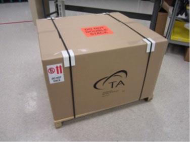 13.) Place outer box on pallet and secure (Figure 13) 14.