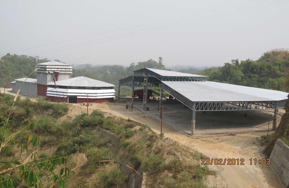 Over View of Municipal Solid Waste Management Plant Finished good store