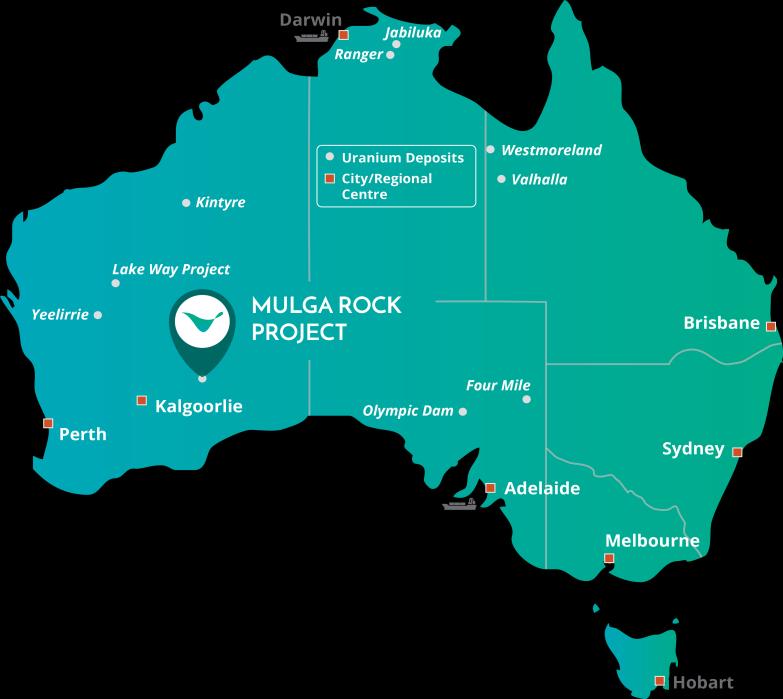 Western Australia. The Project will have the capacity to produce 1,360 tonnes per annum of uranium oxide for up to seventeen years.