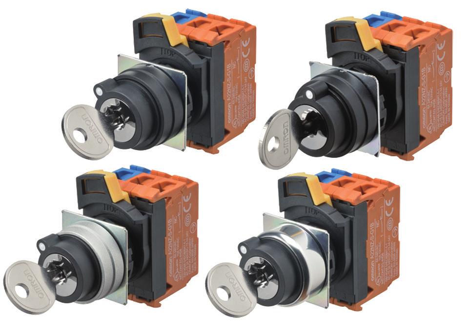 New Product Key-type Selector Switches ANK Keyed -mm Selector Switches Universal Design. Emphasis on Color Coding, Workability, and Safety.