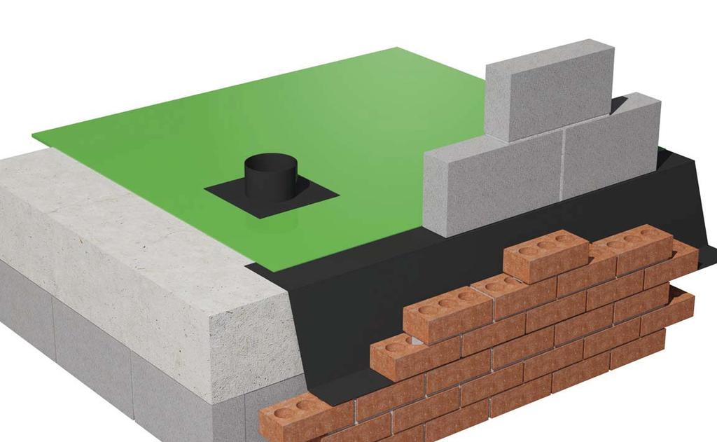 Gas barrier and damp proofing accessories Gas barriers and damp proofing 2-4 5 Gas barrier and damp proof membrane cavity