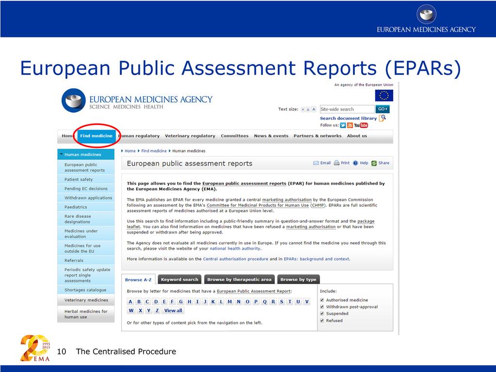 The EMA publishes an European Public Assessment Report (more often known as an EPAR) for all medicines granted a marketing authorisation by the European Commission and you can find them under the