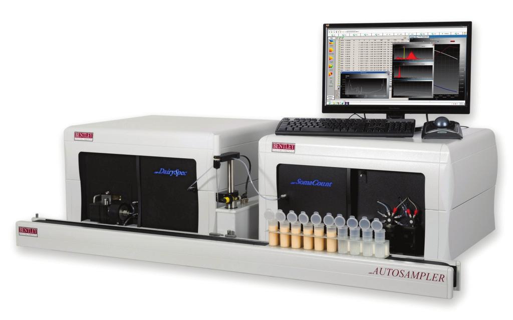 BENTLEY DAIRYSPEC FT COMBINATION SYSTEM The DairySpec Combi incorporates the latest technology in automated milk component analysis and somatic cell counting.