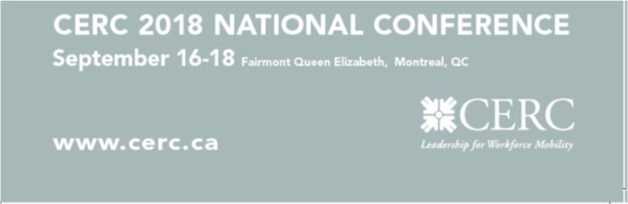 CALL FOR SUBMISSIONS 2018 Conference September 16 18, Fairmont Queen Elizabeth, Montreal, QC Main Conference Components CERC 2018 will deliver a comprehensive professional development opportunity for