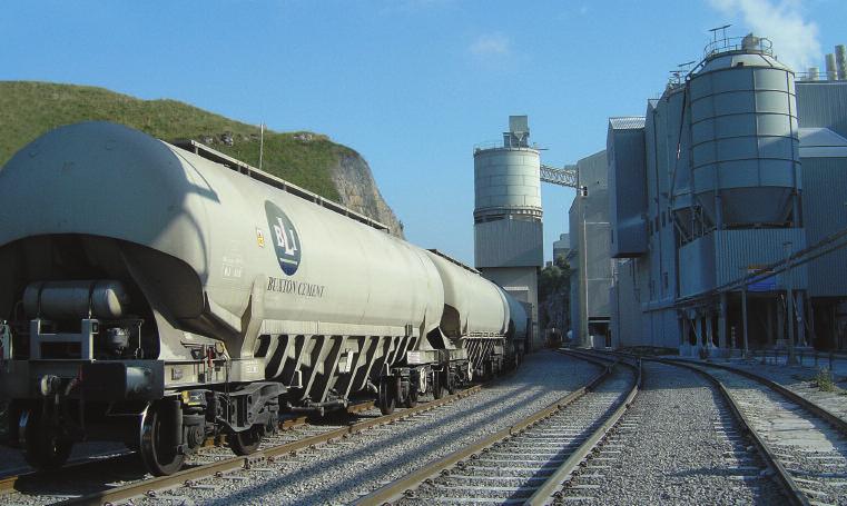 away from the past, when only raw materials and aggregates were transported by rail.