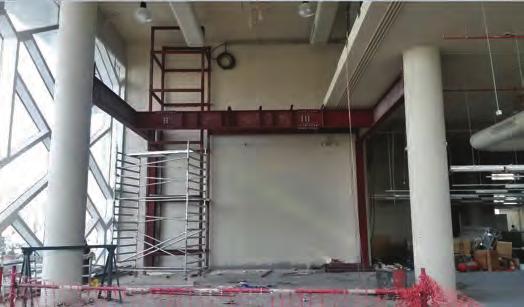 STRUCTURAL STRENGTHENING USING CFRP AND STEEL When change of use at a commercial development in Doha required the addition of an escalator and an elevator, CCL assessed the impact of the new loads on