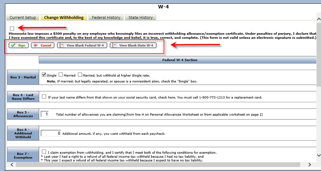 See Page 14 Direct Deposit for an example of this process.