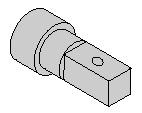 Part with Mill-Turn Features Example part