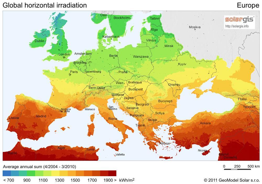 Horizontal Irradiation (source Wikipedia)
