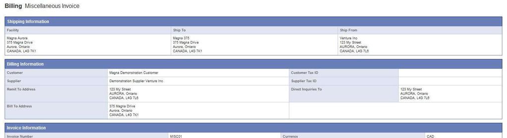 Then select Miscellaneous Invoice as the invoice type.